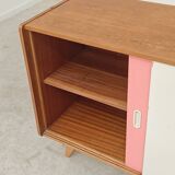 Wooden buffet U 452 pink by Jiri Jiroutek for Intérier Praha 1960