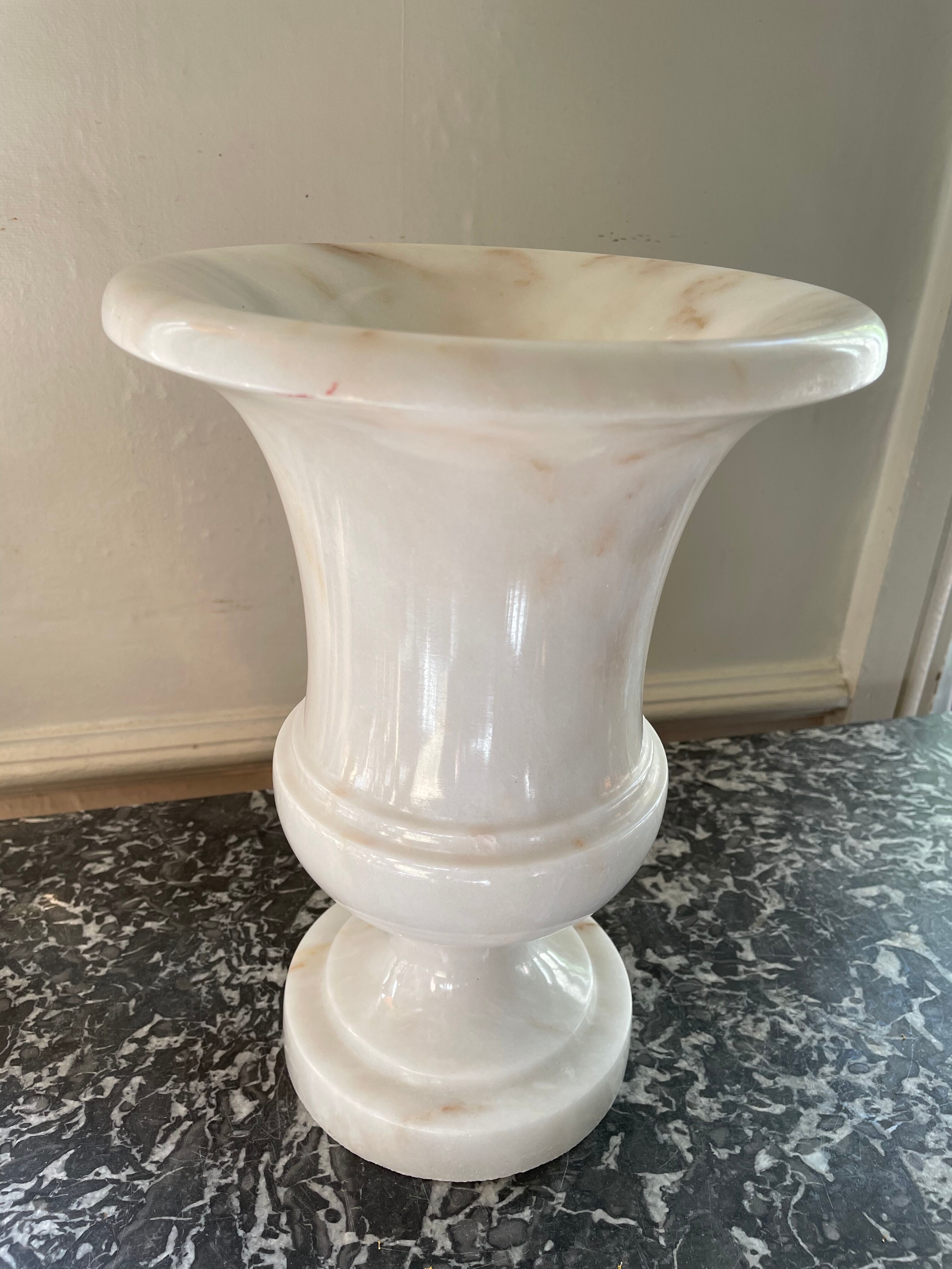Medici vase in white marble