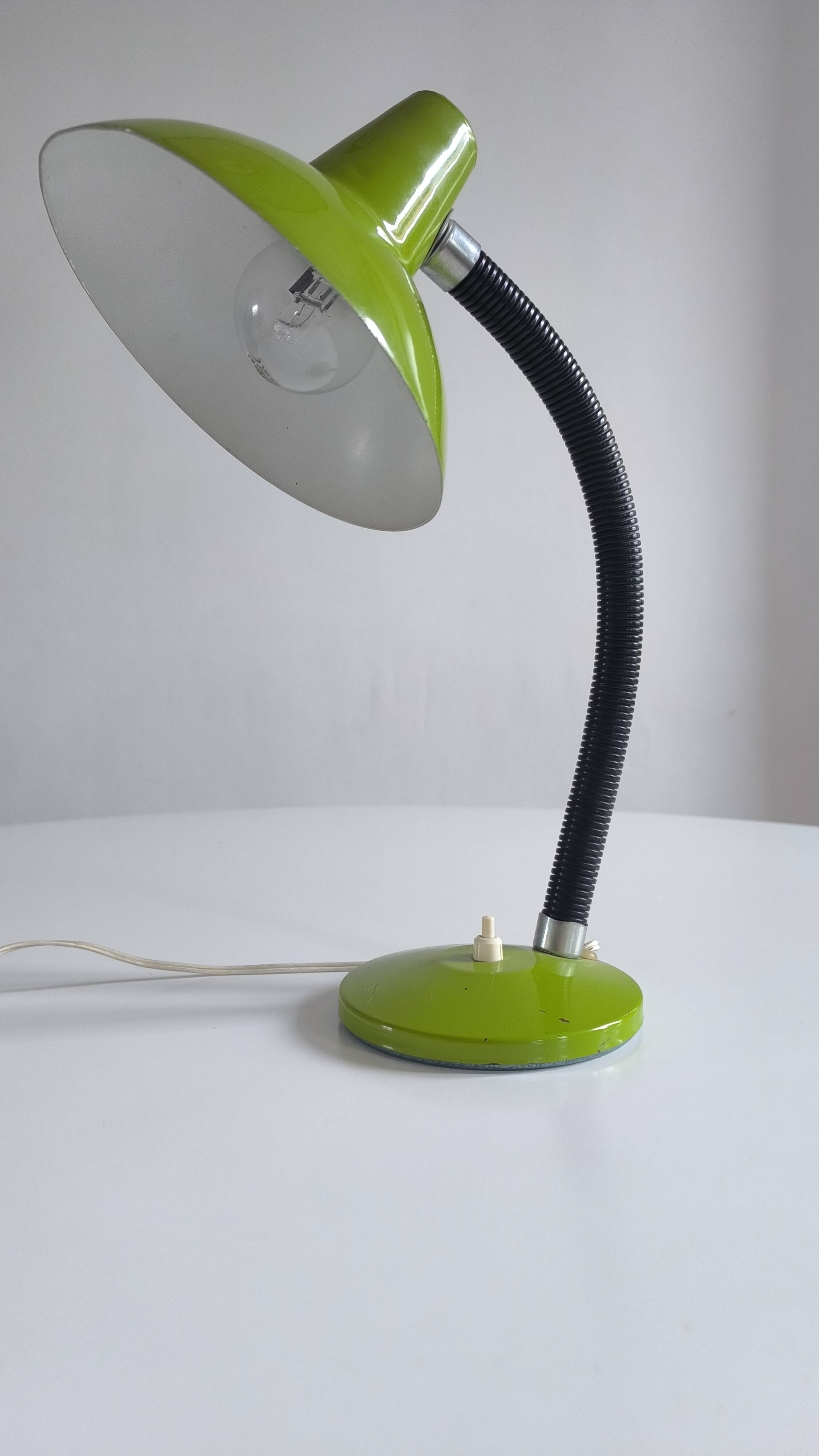 Apple green table lamp 1960