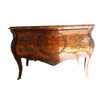 Old dresser in marquetry