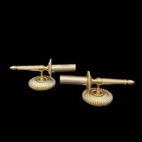 Paire d’appliques murales anciennes en laiton doré – style classique