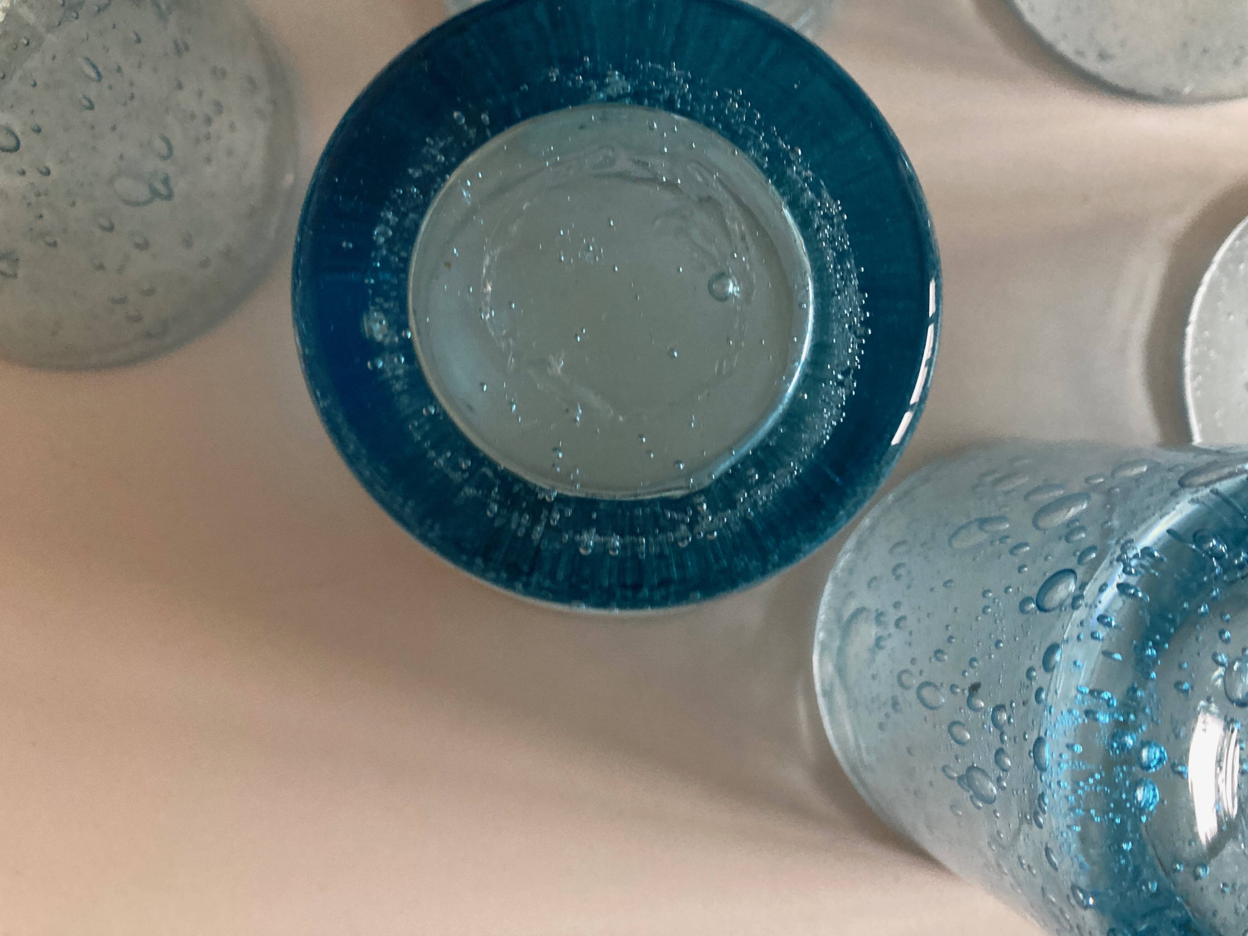 Set of 6 XXXL bubble glass cups from Biot