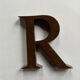 Metal letter