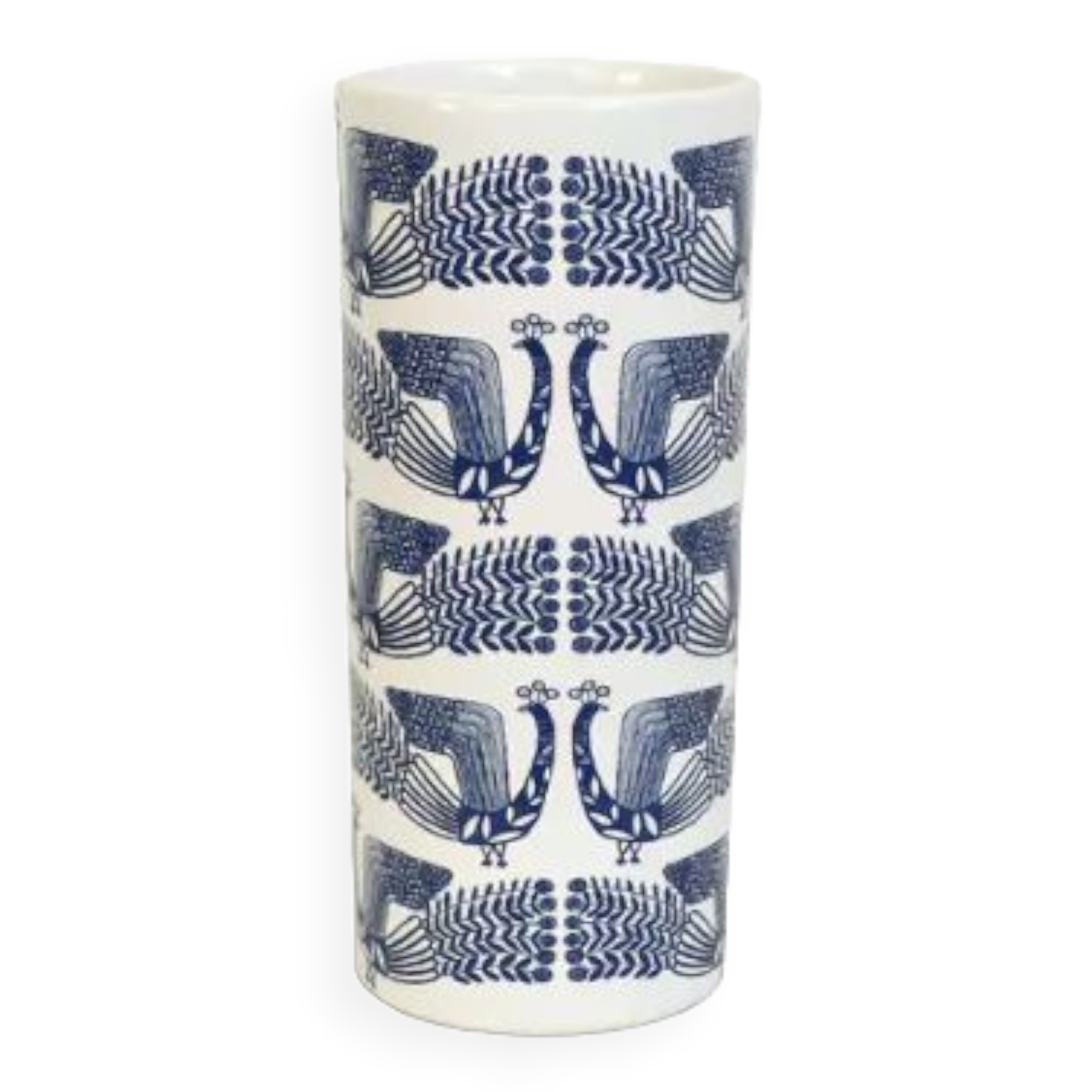 Peacock vase