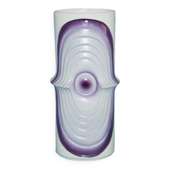 Vintage Vase • Swing • Purple Eye • Royal Porzellan • Op Art • 1970