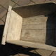 Old wooden wheelbarrow
