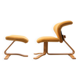 Stokke Lounge chair and ottoman Peter Opsvik Norway 1970s