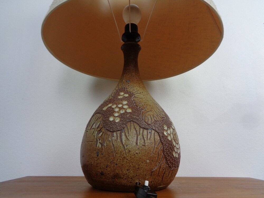 Danish Studio Ceramic Floor Lamp by Mette Løkke Stiil, 1960s