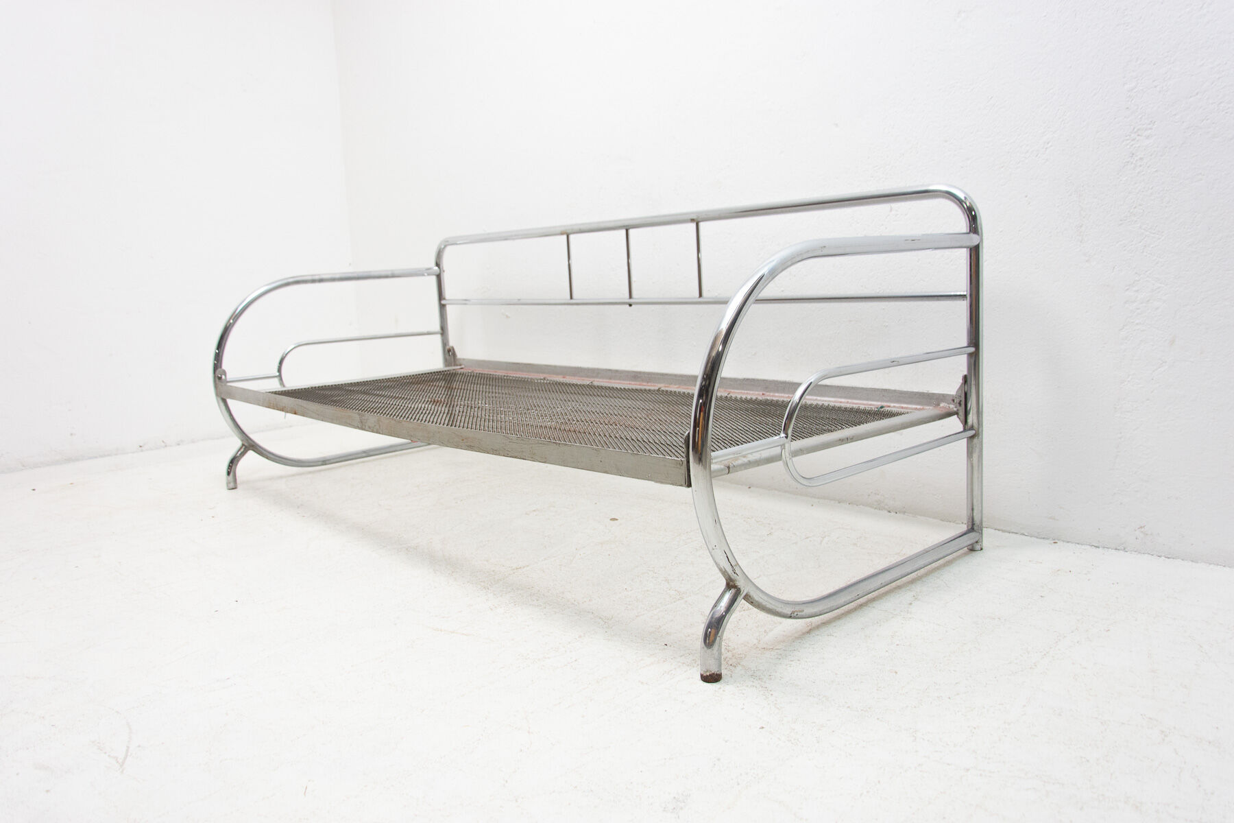 Chrome Bauhaus Sofa by Slezák Company, Bohemia, 1930 ´s