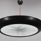 Josef Hůrka des années 1940 pour Napako Bauhaus UFO suspension, métal et verre, restaurée