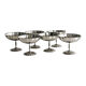 Title: Set of 5 Vintage Draped Stainless Steel Bowls