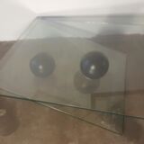 Roche Bobois glass coffee table