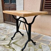 Industrial bistro style table