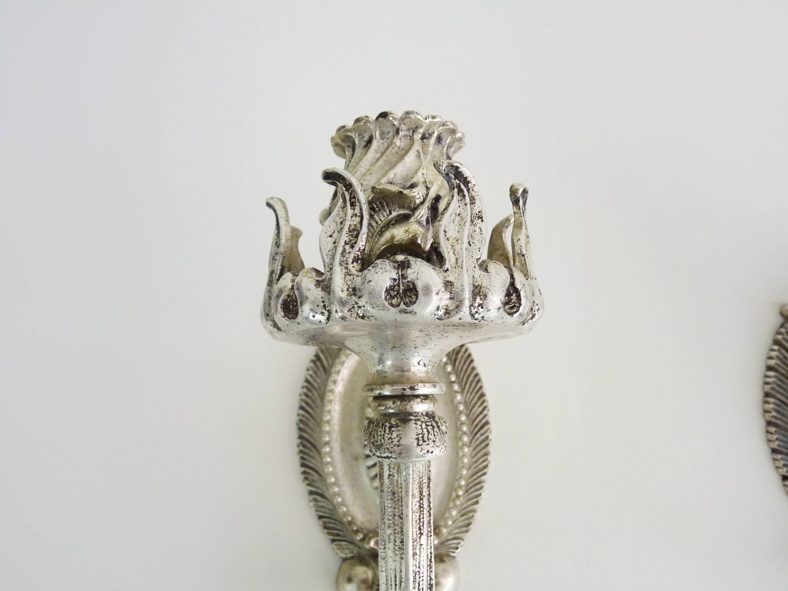 Pair of Art Deco wall lights from the 1940s designed by Bruno Chiarini