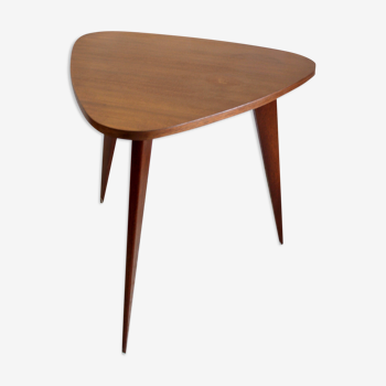 Table d’appoint tripode en teck circa 70