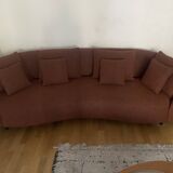 3-seater boucle fabric sofa
