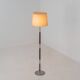 Rosewood & aluminium floor lamp