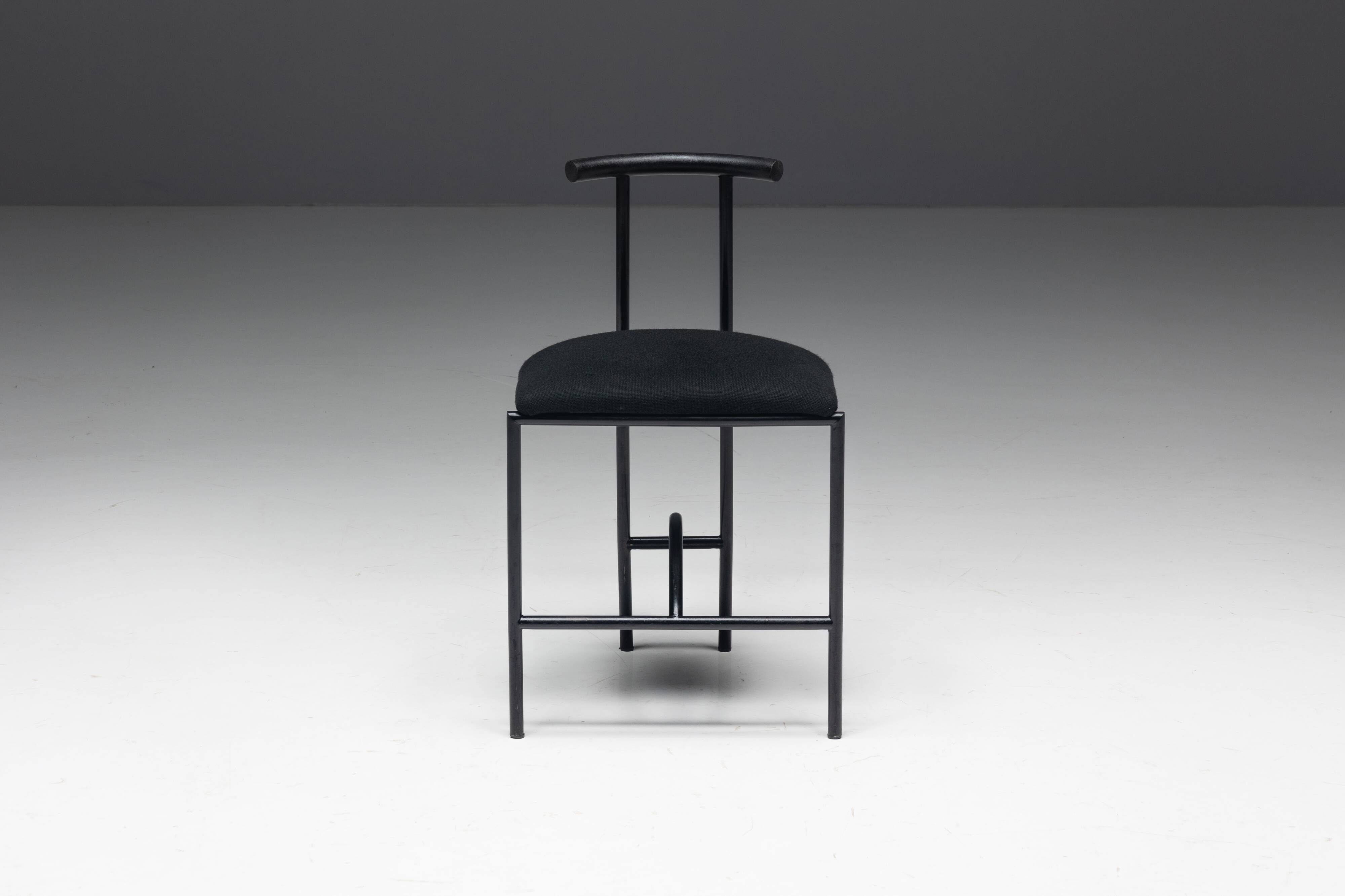 Postmodern "Tokyo" Dining Chairs by Rodney Kinsman for Bieffeplast, Italy, 1980s