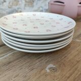 Six assiettes à dessert Gien