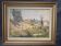 Old Oil Painting on Cardboard Landscape Provence Italy Mediterranean Caucasus So