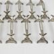 Christofle – Set of 10 Art Nouveau knife rests with chrysanthemum decoration