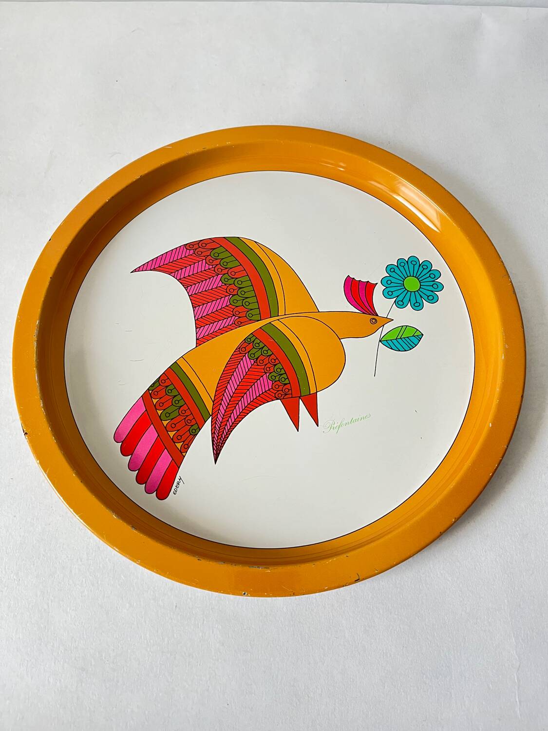 Vintage Prefontaines bird tray