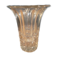 Moulded crystal glass vase dp 012310