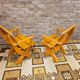 Paire de fauteuils en bois massif 1960