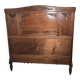 Art Deco walnut headboard