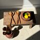 Bowl or monoxyl teak cut d:25.5
