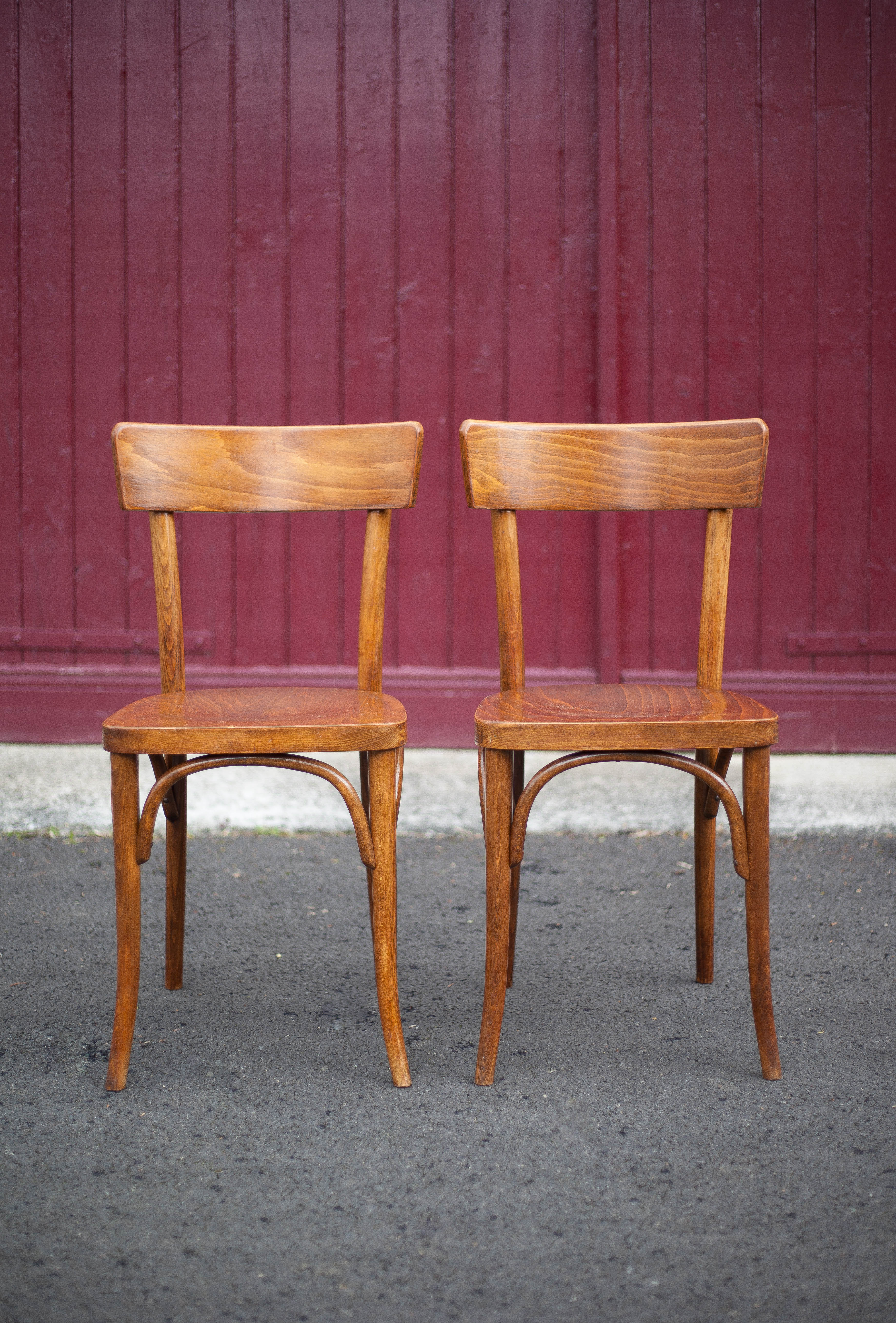 Pair of Thonet bistro chairs