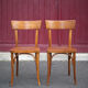 Pair of Thonet bistro chairs