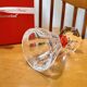 Baccarat harcourt rouge crystal red wine glass