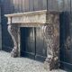 Charles X fireplace in Waulsort marble, early 19th century