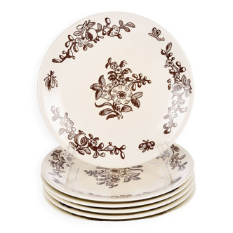 Terre de fer Longchamp plates, set of 6