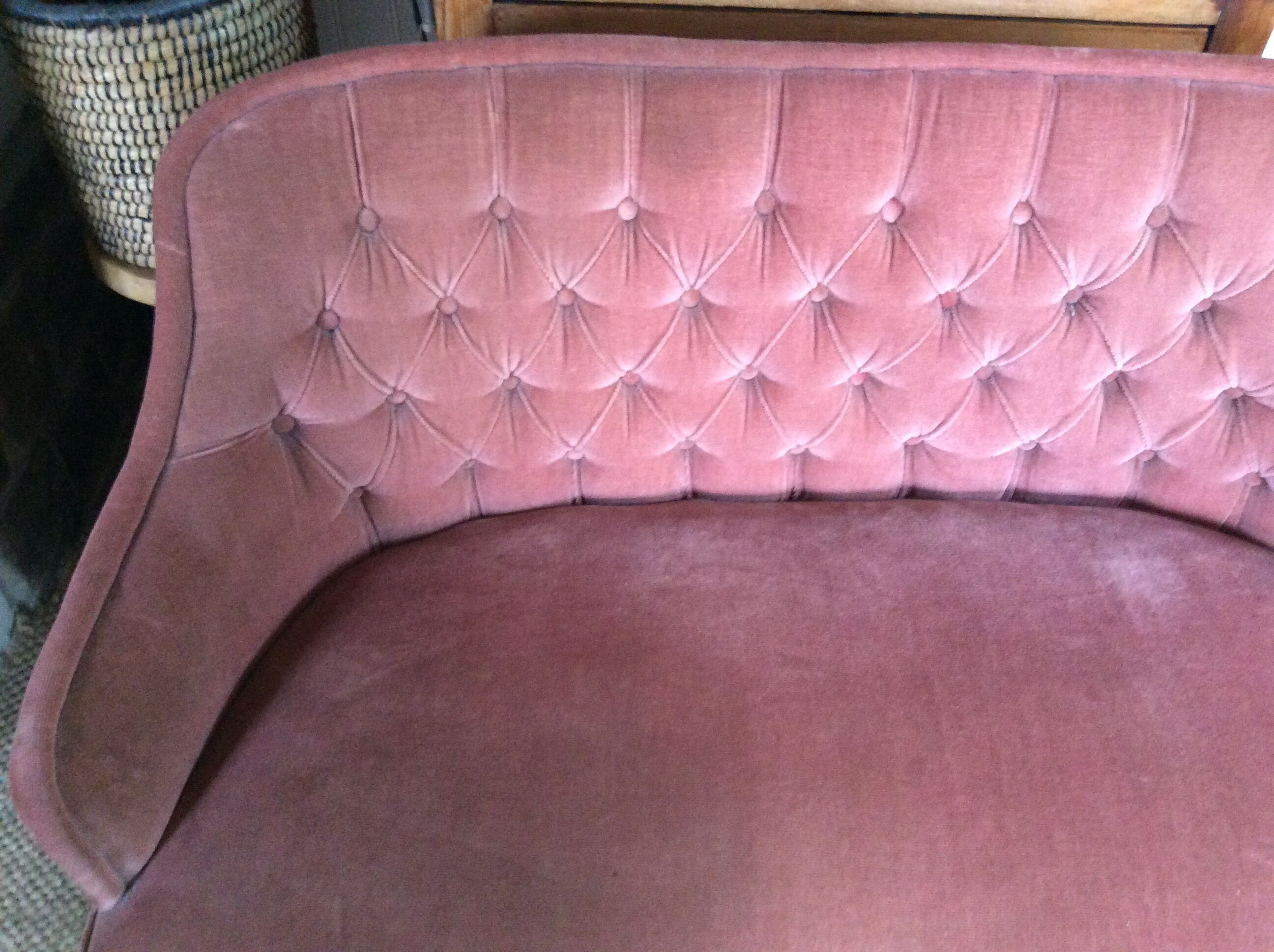 Velvet sofa