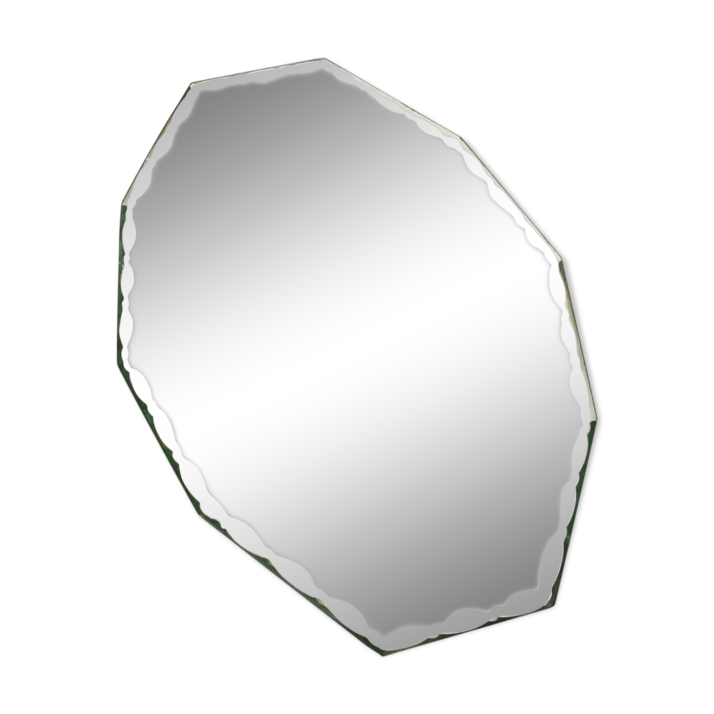 Beaded beveled mirror