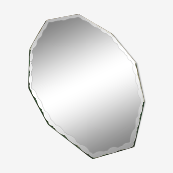 Miroir biseauté décagone