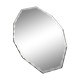 Miroir biseauté décagone
