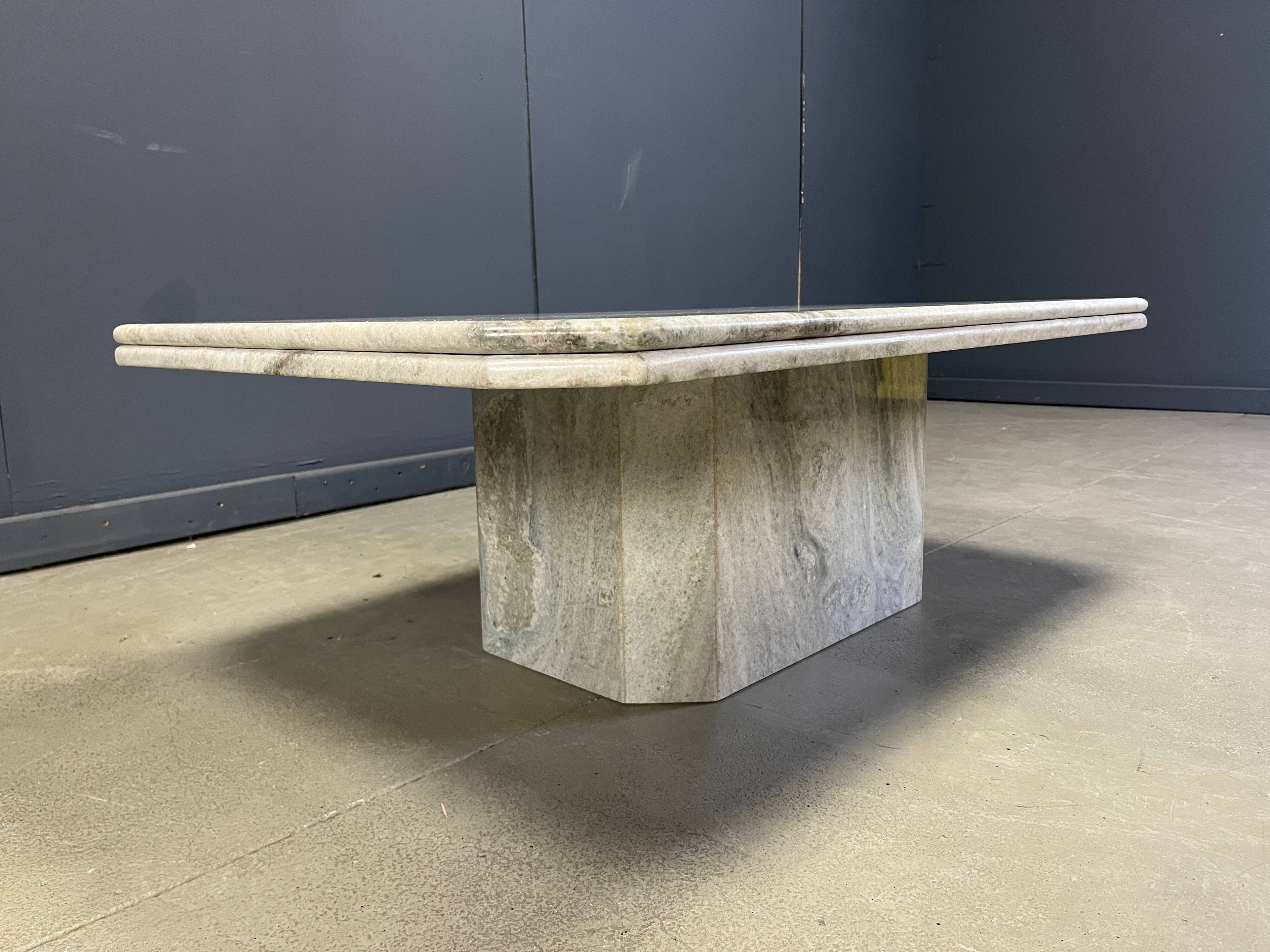 Vintage marble coffee table, 1970s - Italy