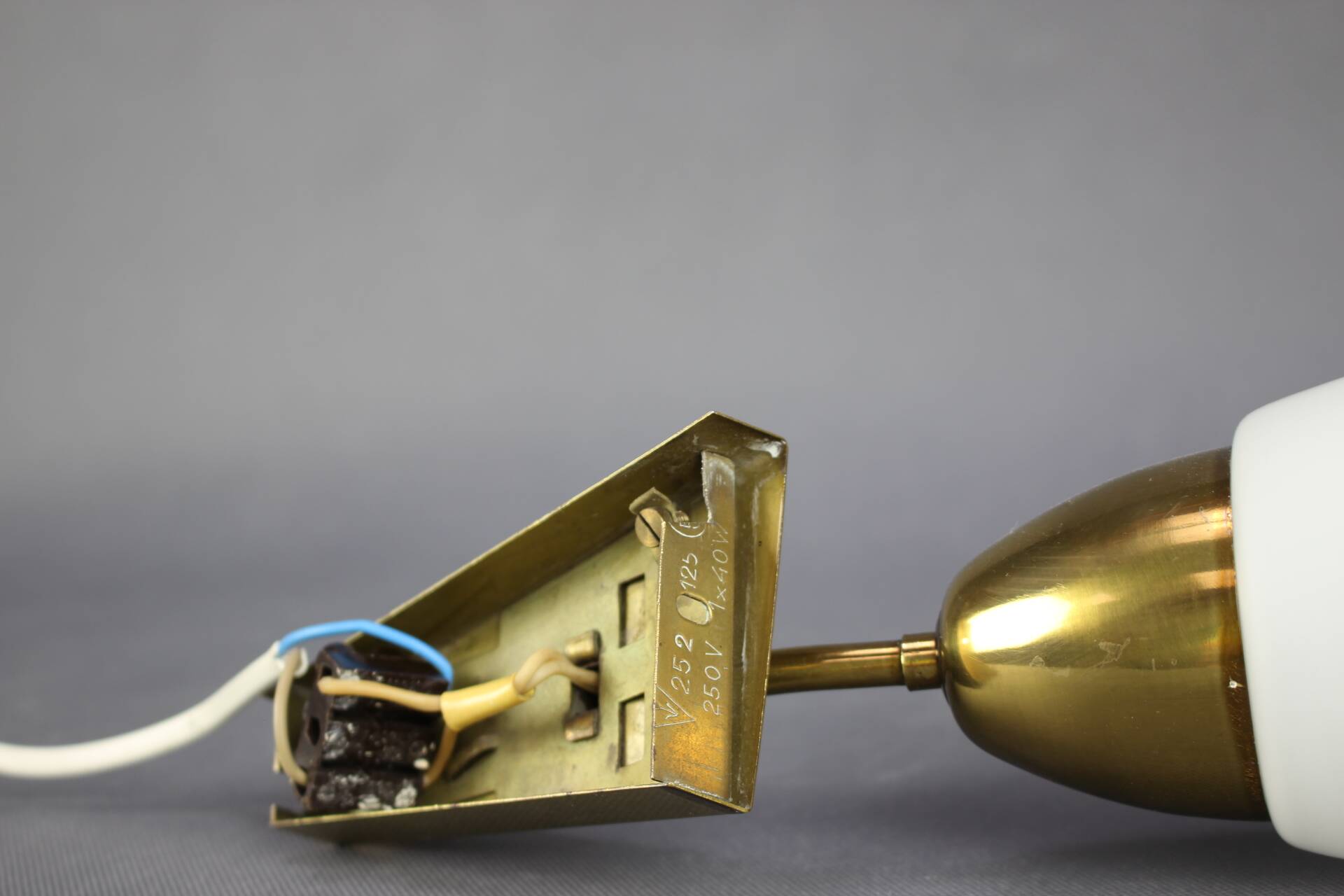 Mid-Century Wall Light by Kamenický Šenov, Czechoslovakia, 1960s