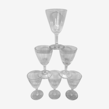 Set of 6 small liquor glasses