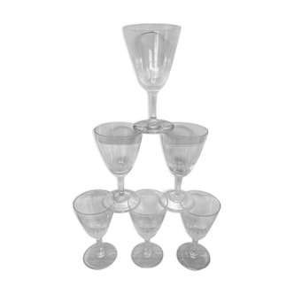 Set de 6 petits verres à liqueur