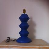 Vintage blue ceramic table lamp