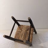 Straw chair for children
