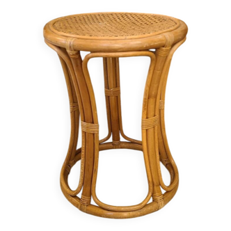 Tabouret rotin et cannage indonésien