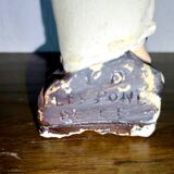 Antique Painted Plaster Virgin Mary Statue - 1930 - French - Vintage