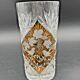 Orange crystal vase – Vine & sparrow design