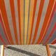Chaise longue, chilienne vintage ton orangé