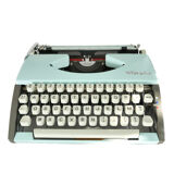 New ribbon revised turquoise olympia deluxe typewriter